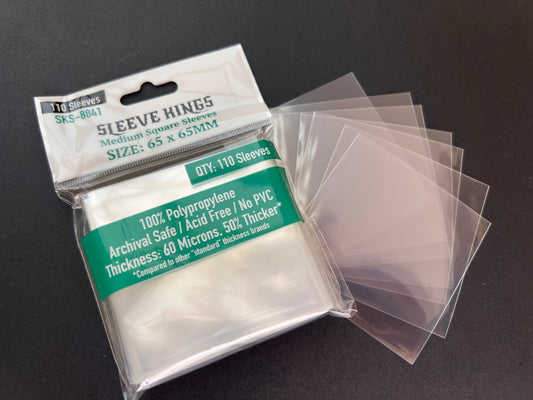 Medium Square Sleeves (65x65 MM) 110 Pack, 60 Microns SKS-8841