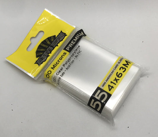 Premium Mini American Card Sleeves (41x63mm) -55 Pack, 100 Microns, SKS-9901