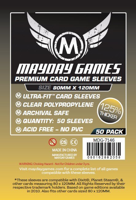 "Dixit" Card Sleeves - Magnum Ultra-Fit (80x120mm) - Premium (50 sleeves per pack) - Mayday Games - 2