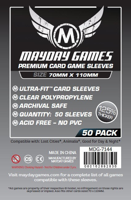 "Lost Cities" Card Sleeves - Magnum Ultra-Fit  (70x110mm) - Premium (50 sleeves per pack) - Mayday Games - 2