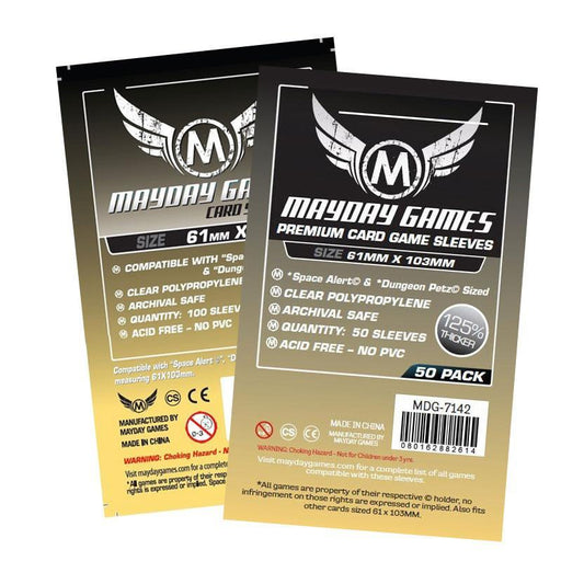 "Space Alert" & "Dungeon Petz" Card Sleeves (61x103mm) -  - Mayday Games - 1