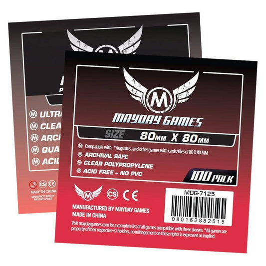 Square Card Sleeves - Medium (80x80mm) -  - Mayday Games - 1
